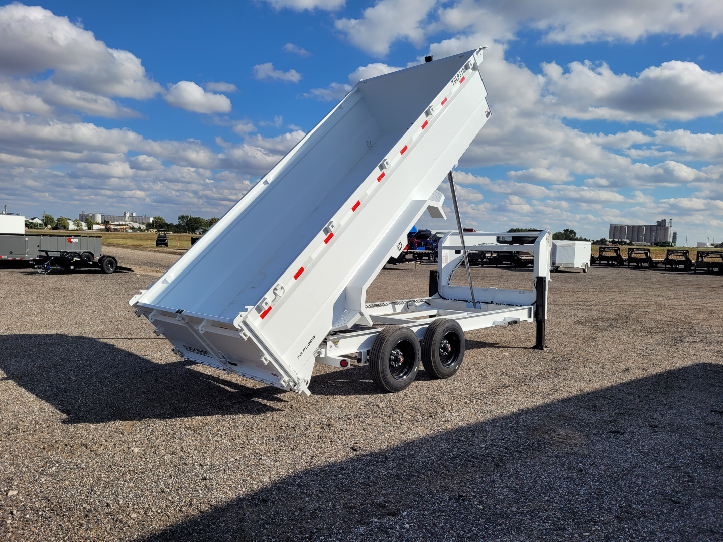 New 2026 Buckshot 83"x16' Telescopic Gooseneck Dump Trailer W/3' Sides/8KAxles