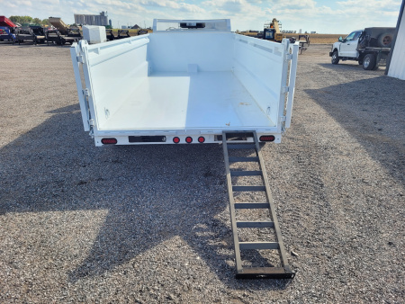 New 2026 Buckshot 83"x16' Telescopic Gooseneck Dump Trailer W/3' Sides/8KAxles