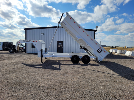 New 2026 Buckshot 83"x16' Telescopic Gooseneck Dump Trailer W/3' Sides/8KAxles
