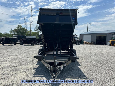 New 2026 Hawke Trailers 6X12 10K Dump w/ Spreader Gate Ramps and Tarp Dump Trailer