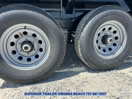 New 2026 Hawke Trailers 6X12 10K Dump w/ Spreader Gate Ramps and Tarp Dump Trailer