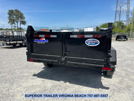 New 2026 Hawke Trailers 6X12 10K Dump w/ Spreader Gate Ramps and Tarp Dump Trailer