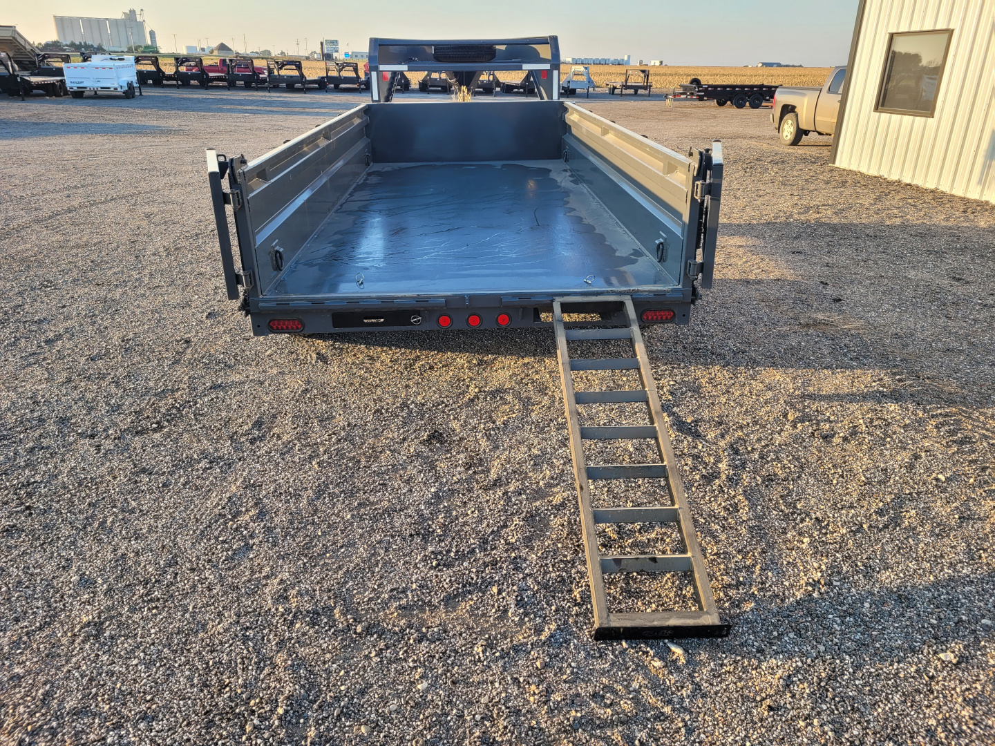 New 2025 Buckshot 83"x16' Gooseneck Dump Trailer