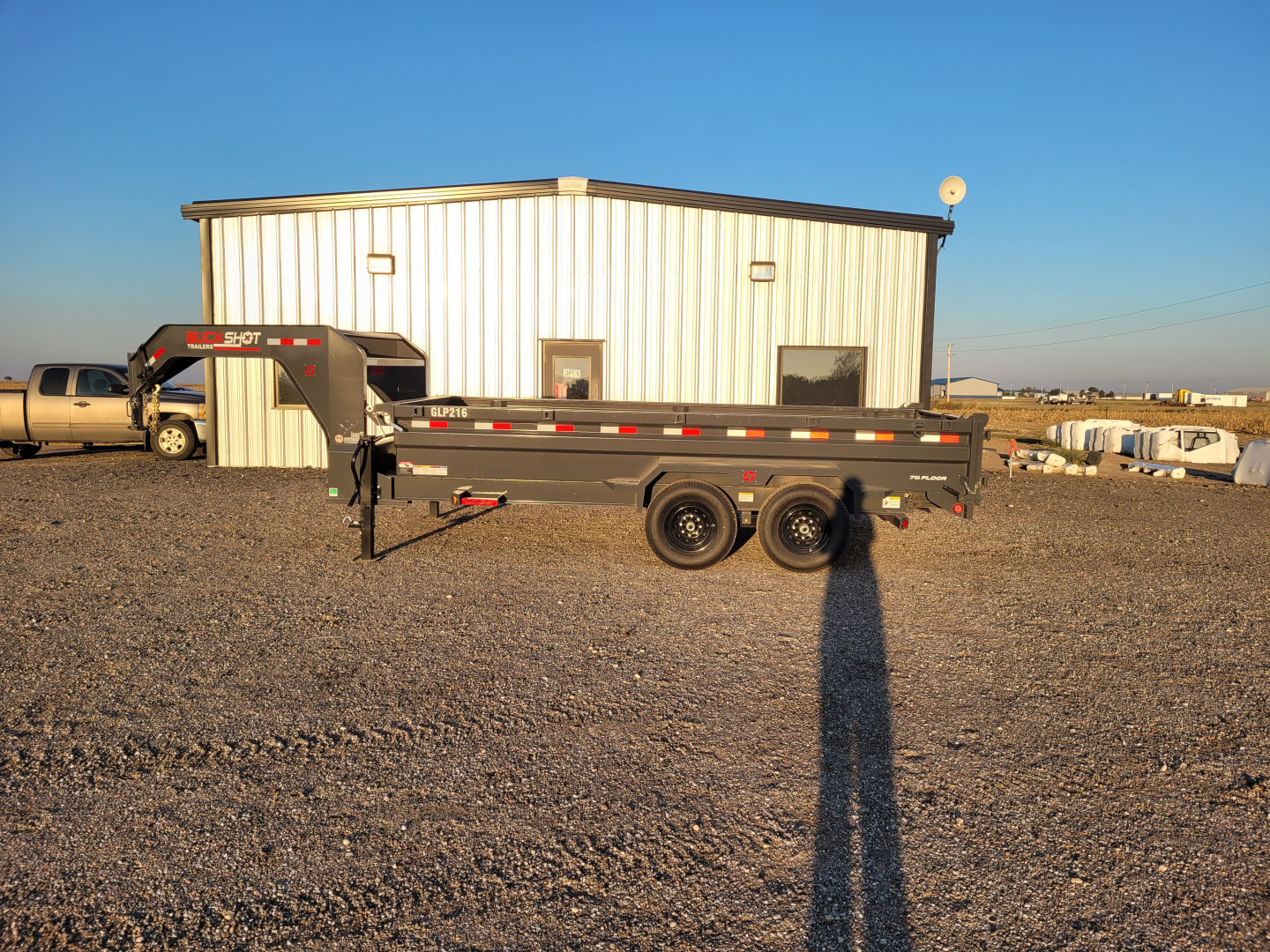 New 2025 Buckshot 83"x16' Gooseneck Dump Trailer
