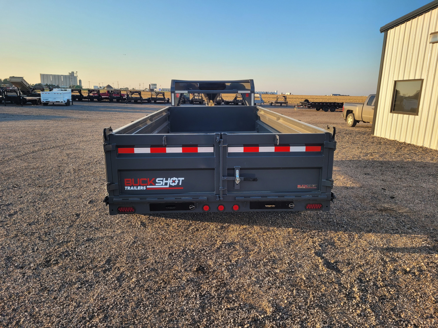 New 2025 Buckshot 83"x16' Gooseneck Dump Trailer