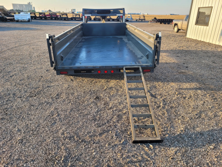 New 2025 Buckshot 83"x16' Gooseneck Dump Trailer