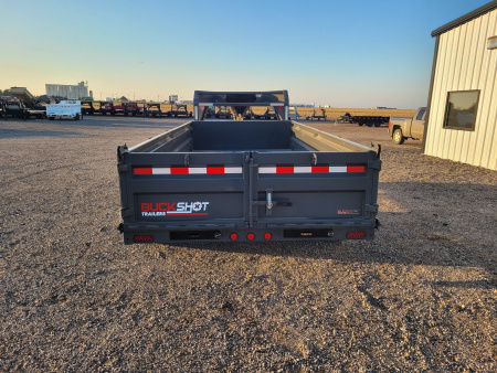 New 2025 Buckshot 83"x16' Gooseneck Dump Trailer