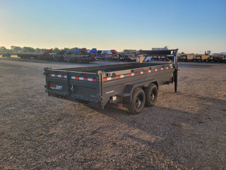 New 2025 Buckshot 83"x16' Gooseneck Dump Trailer