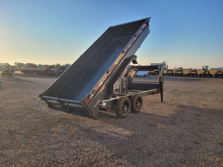 New 2025 Buckshot 83"x16' Gooseneck Dump Trailer