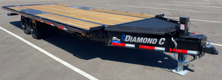 New Diamond C 22' DET-208 Power Tilt Deck Over Equipment Trailer 18,000LB, 8K Axles, 17.5" Tires