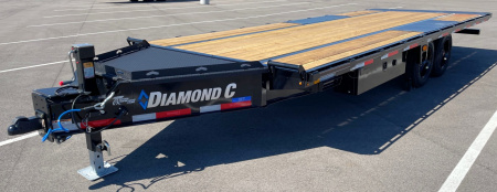 New Diamond C 22' DET-208 Power Tilt Deck Over Equipment Trailer 18,000LB, 8K Axles, 17.5" Tires