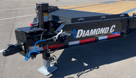 New Diamond C 22' DET-208 Power Tilt Deck Over Equipment Trailer 18,000LB, 8K Axles, 17.5" Tires