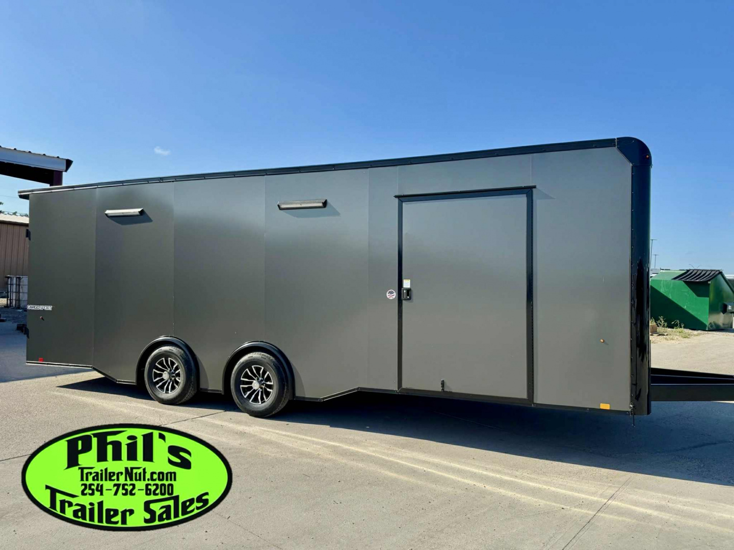 New 2025 Pace American 8.5 X24 CARGO SPORT Car / Racing Trailer ESCAPE DOOR SPREAD AXLES UPGRADED .080 EXTERIOR