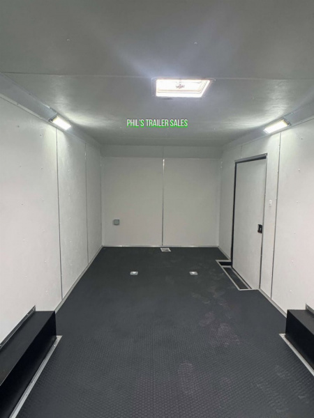 New 2025 Pace American 8.5 X24 CARGO SPORT Car / Racing Trailer ESCAPE DOOR SPREAD AXLES UPGRADED .080 EXTERIOR