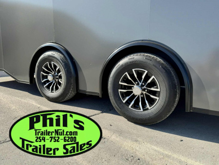 New 2025 Pace American 8.5 X24 CARGO SPORT Car / Racing Trailer ESCAPE DOOR SPREAD AXLES UPGRADED .080 EXTERIOR