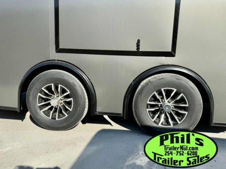 New 2025 Pace American 8.5 X24 CARGO SPORT Car / Racing Trailer ESCAPE DOOR SPREAD AXLES UPGRADED .080 EXTERIOR