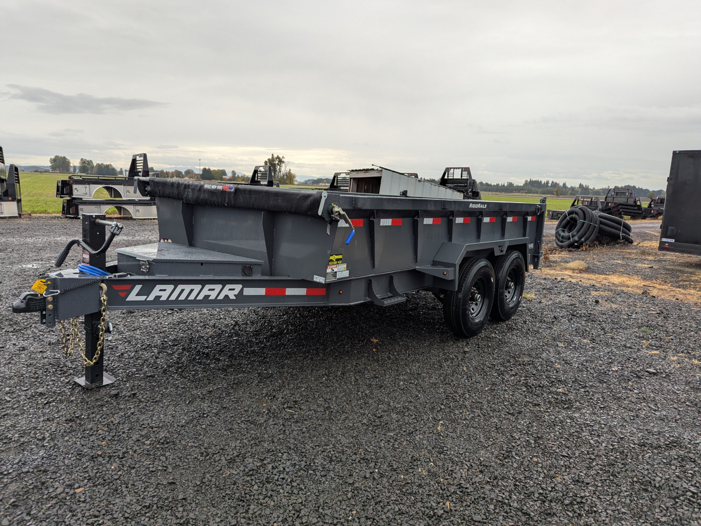 New 2026 LAMAR TRAILERS 83" x 14' -14K Dump Trailer 24" SIDES