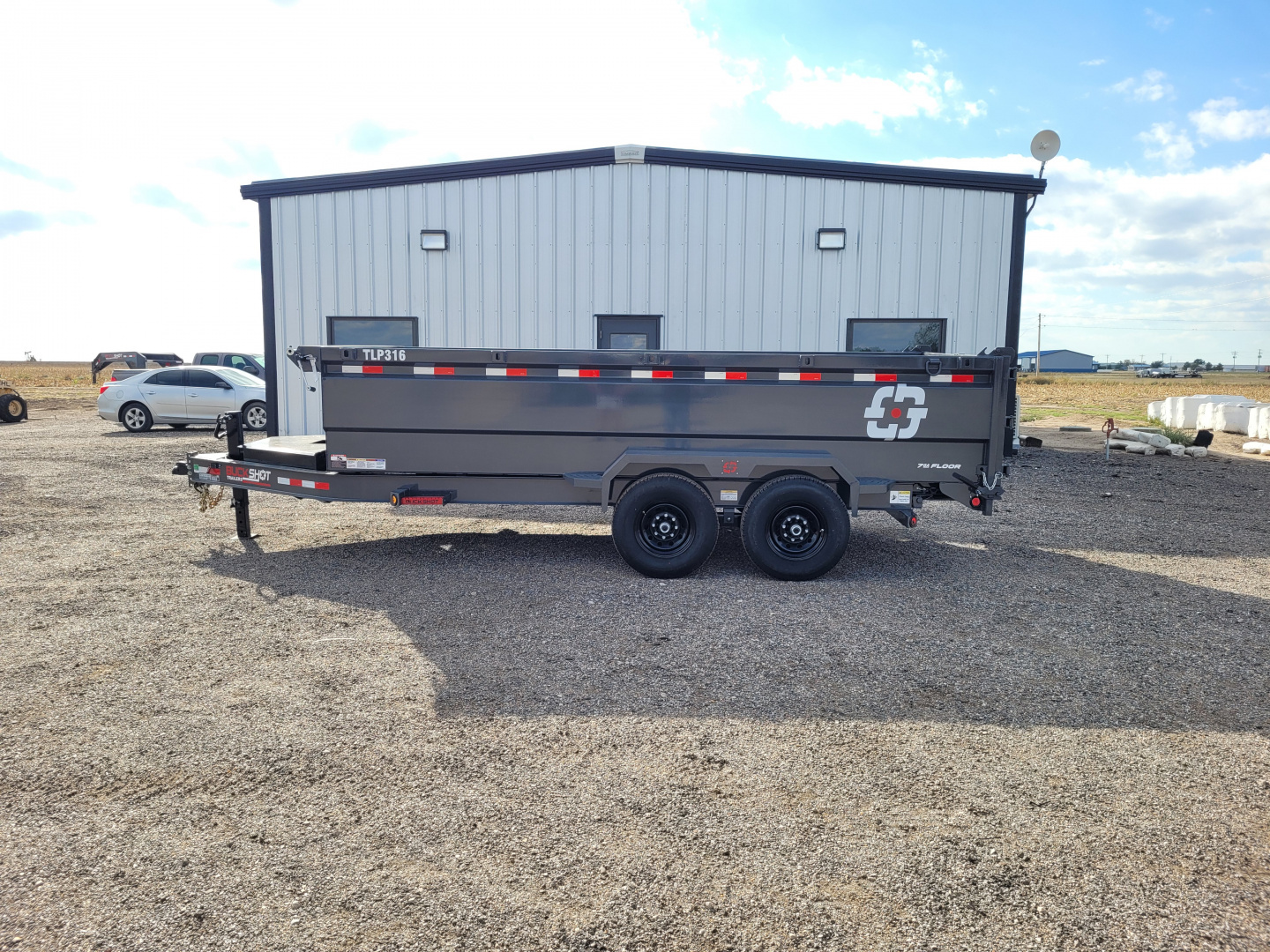New 2026 Buckshot 83"x16' Telescopic Dump Trailer W/3' Sides