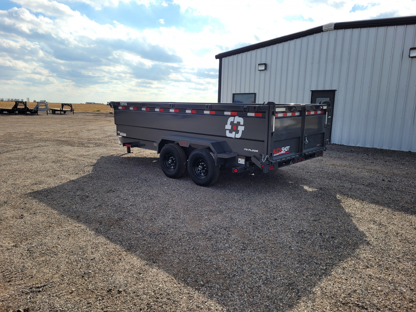 New 2026 Buckshot 83"x16' Telescopic Dump Trailer W/3' Sides