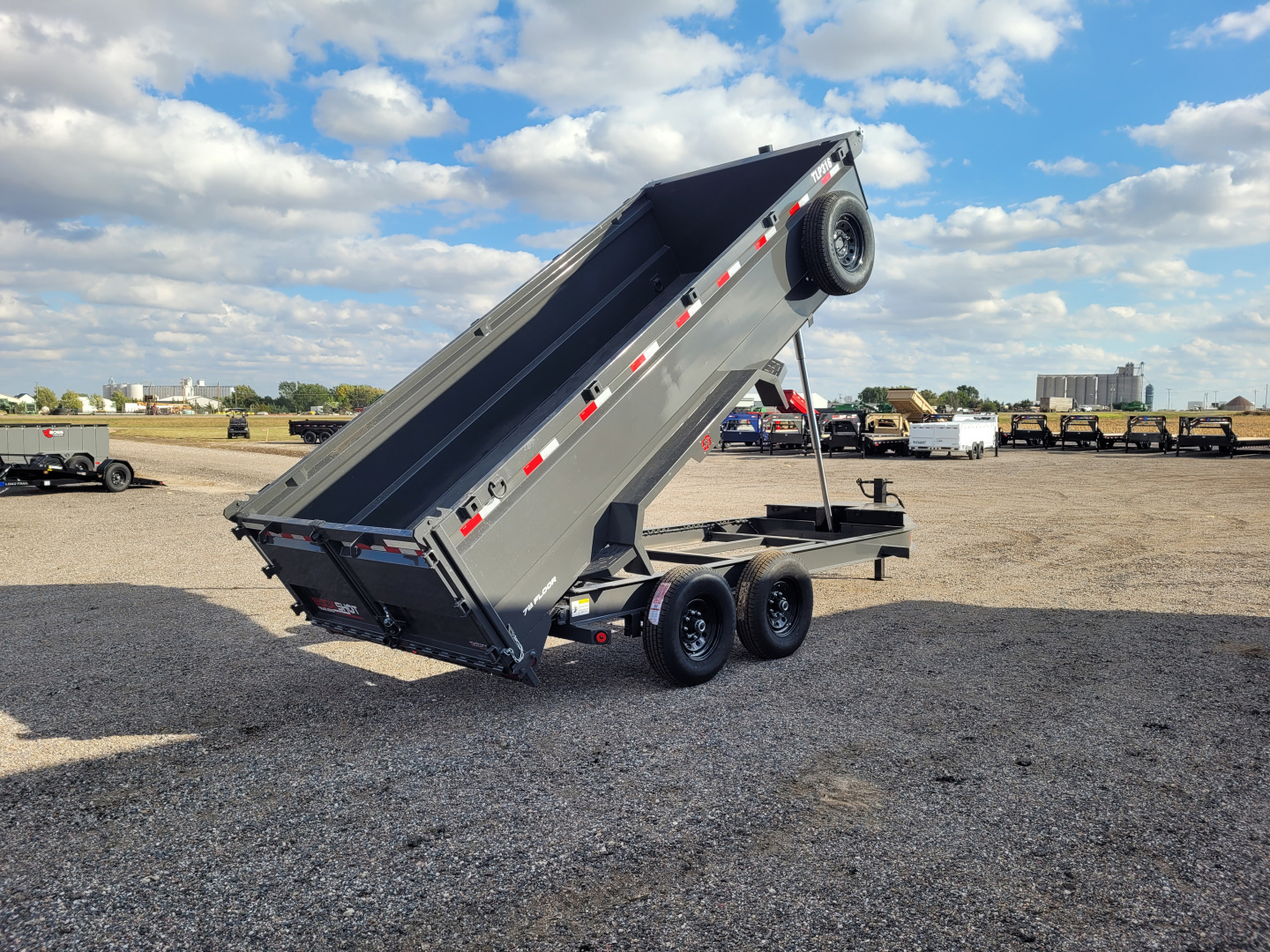 New 2026 Buckshot 83"x16' Telescopic Dump Trailer W/3' Sides