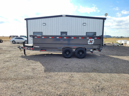 New 2026 Buckshot 83"x16' Telescopic Dump Trailer W/3' Sides