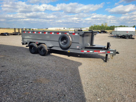 New 2026 Buckshot 83"x16' Telescopic Dump Trailer W/3' Sides