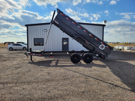 New 2026 Buckshot 83 x16' Telescopic Dump Trailer W/3' Sides