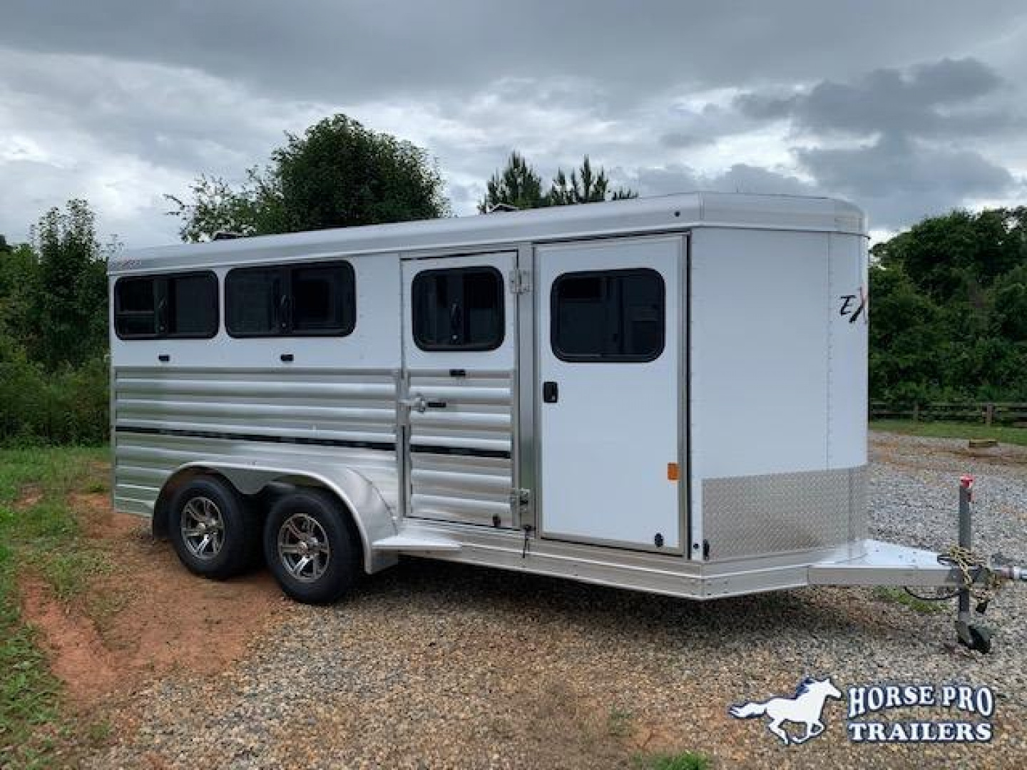 New 2026 Exiss Trailers Exhibitor Mini Combo 615 BP Windows Horse Trailer