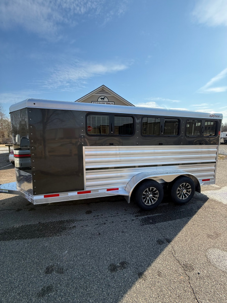 New 2026 Exiss Trailers Exhibitor Mini Combo 615W BP Windows Horse Trailer