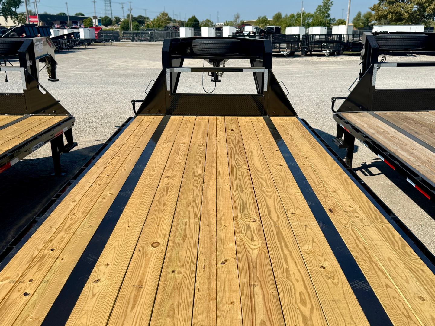 New 2026 Top Hat Trailers GN159-30x102 Flatbed Trailer w/ Jumbo Ramps & 14 Ply Tire Upg. (25'+5')