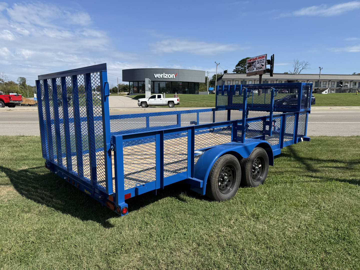 New 2026 Big Tex Trailers 70LR-16 7K 4' RAMP GATE Utility Trailer