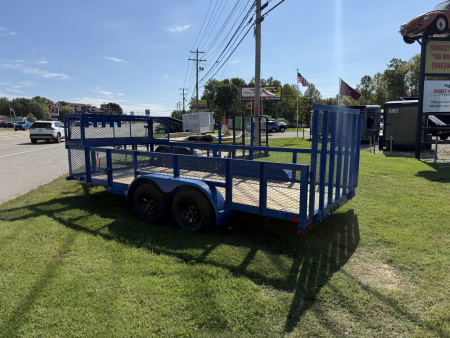 New 2026 Big Tex Trailers 70LR-16 7K 4' RAMP GATE Utility Trailer