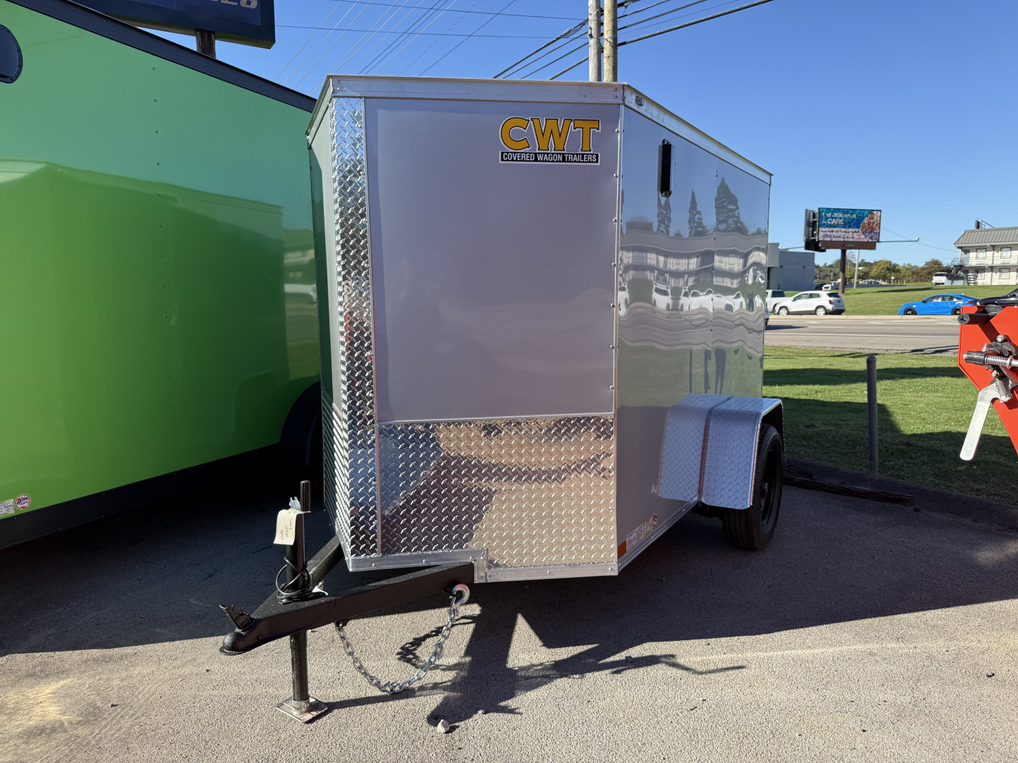 New 2026 Covered Wagon Trailers 5X8 SA 6'' ADD HEIGHT Cargo / Enclosed Trailer