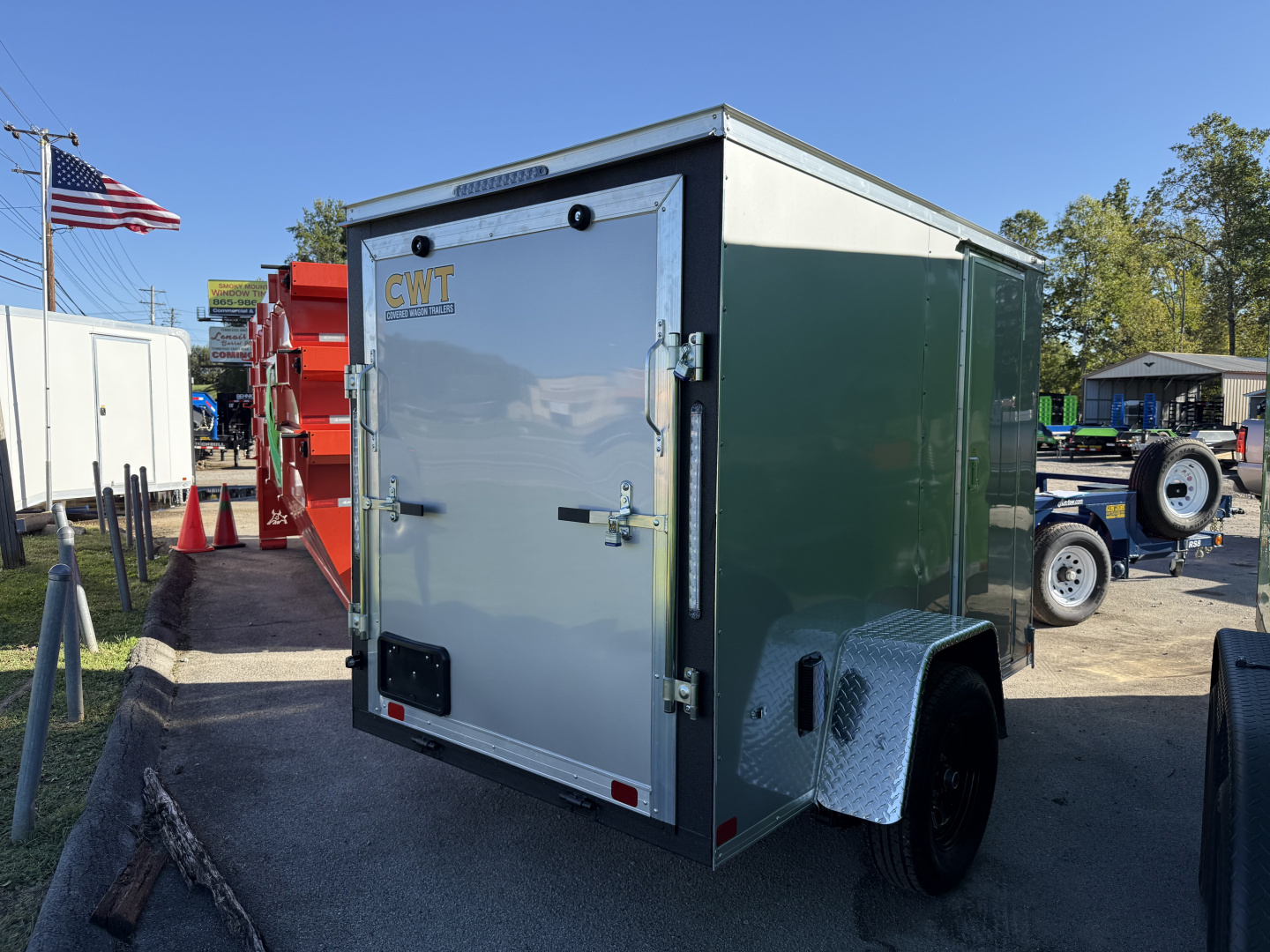 New 2026 Covered Wagon Trailers 5X8 SA 6'' ADD HEIGHT Cargo / Enclosed Trailer