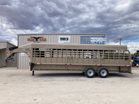 New 2026 Big Bend 24'X6'8  LS Stock Trailer/ Swing Slide Gate