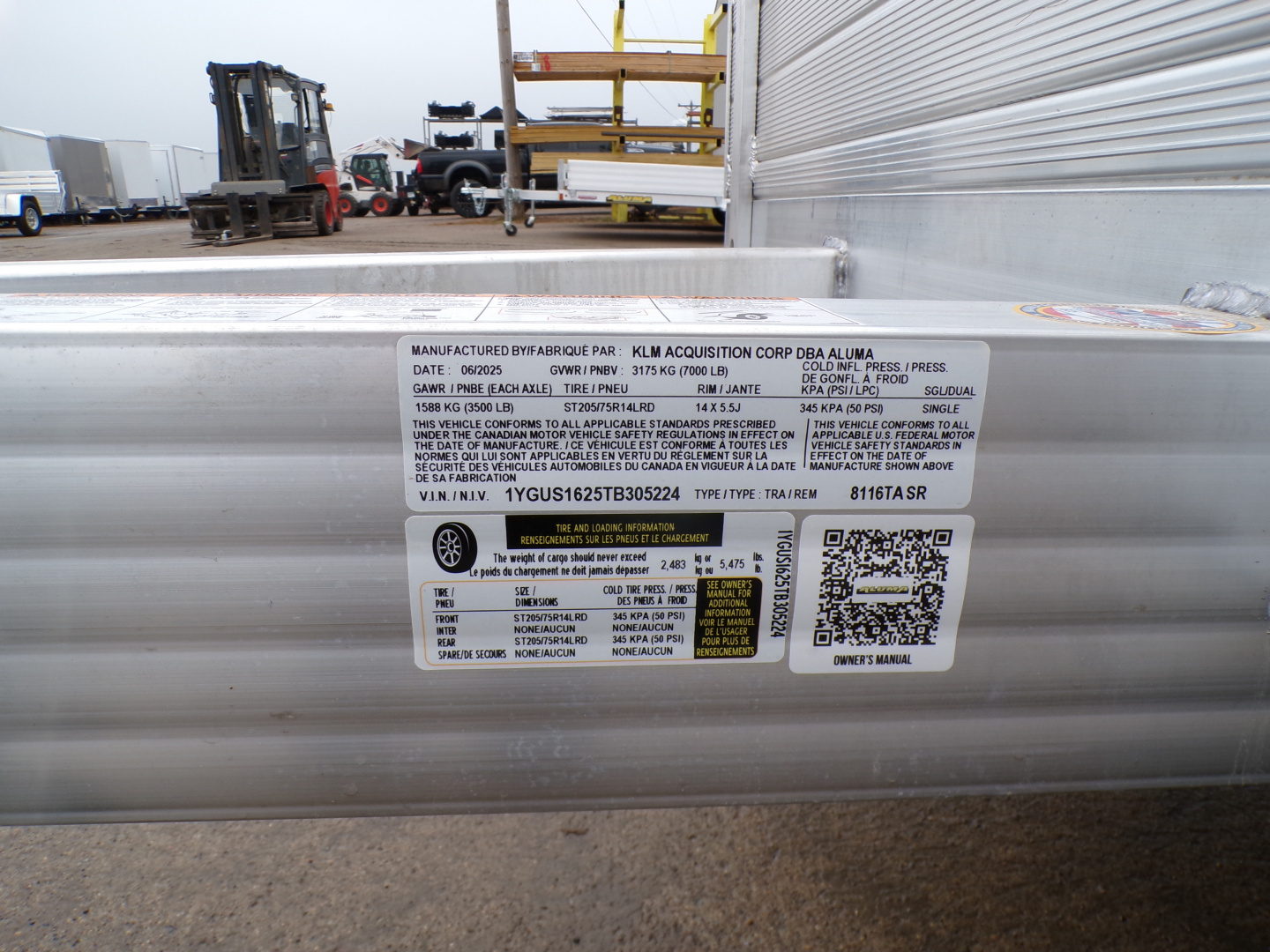 New 2026 Aluma 8116TA-SR-BT Utility Trailer - 224