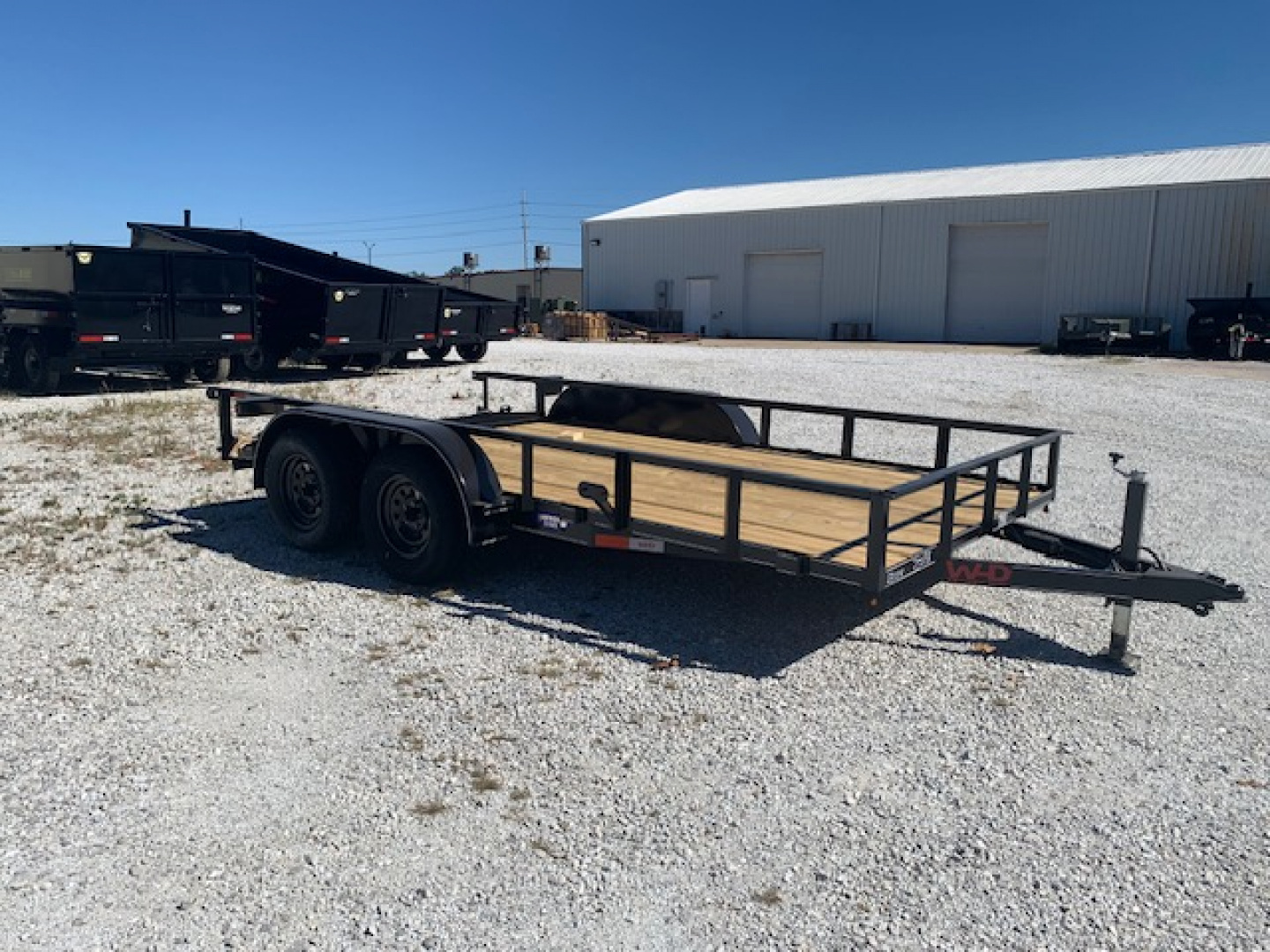 New 2026 WD 83x14 TA Utility Trailer, 2' dovetail with 30" gate, 35k axles, diamond series