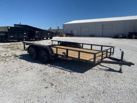 New 2026 WD 83x14 TA Utility Trailer, 2' dovetail with 30" gate, 35k axles, diamond series