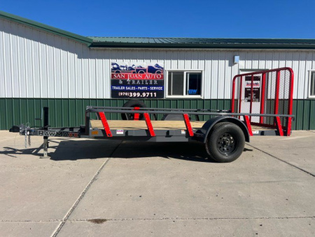 New 2026 RawMaxx UTX 77 x12' Utility Utility Trailer