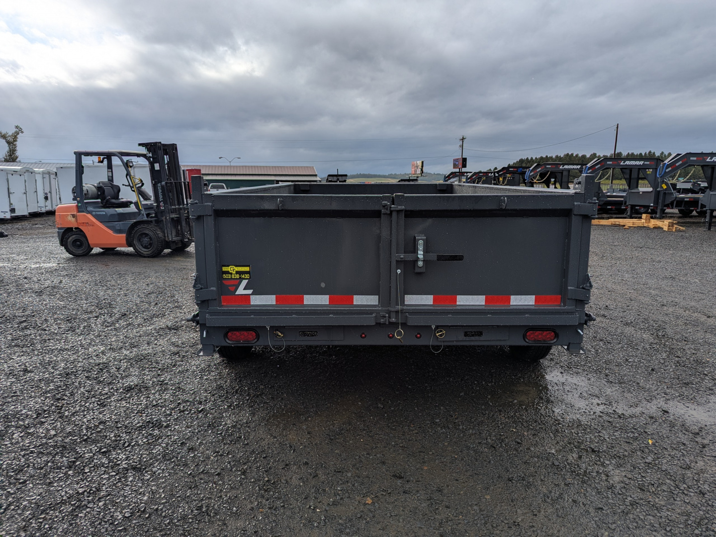 New 2026 Lamar Trailers 77" x 12' - 10K Dump Trailer 24" SIDES
