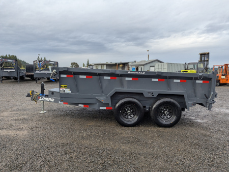 New 2026 Lamar Trailers 77" x 12' - 10K Dump Trailer 24" SIDES