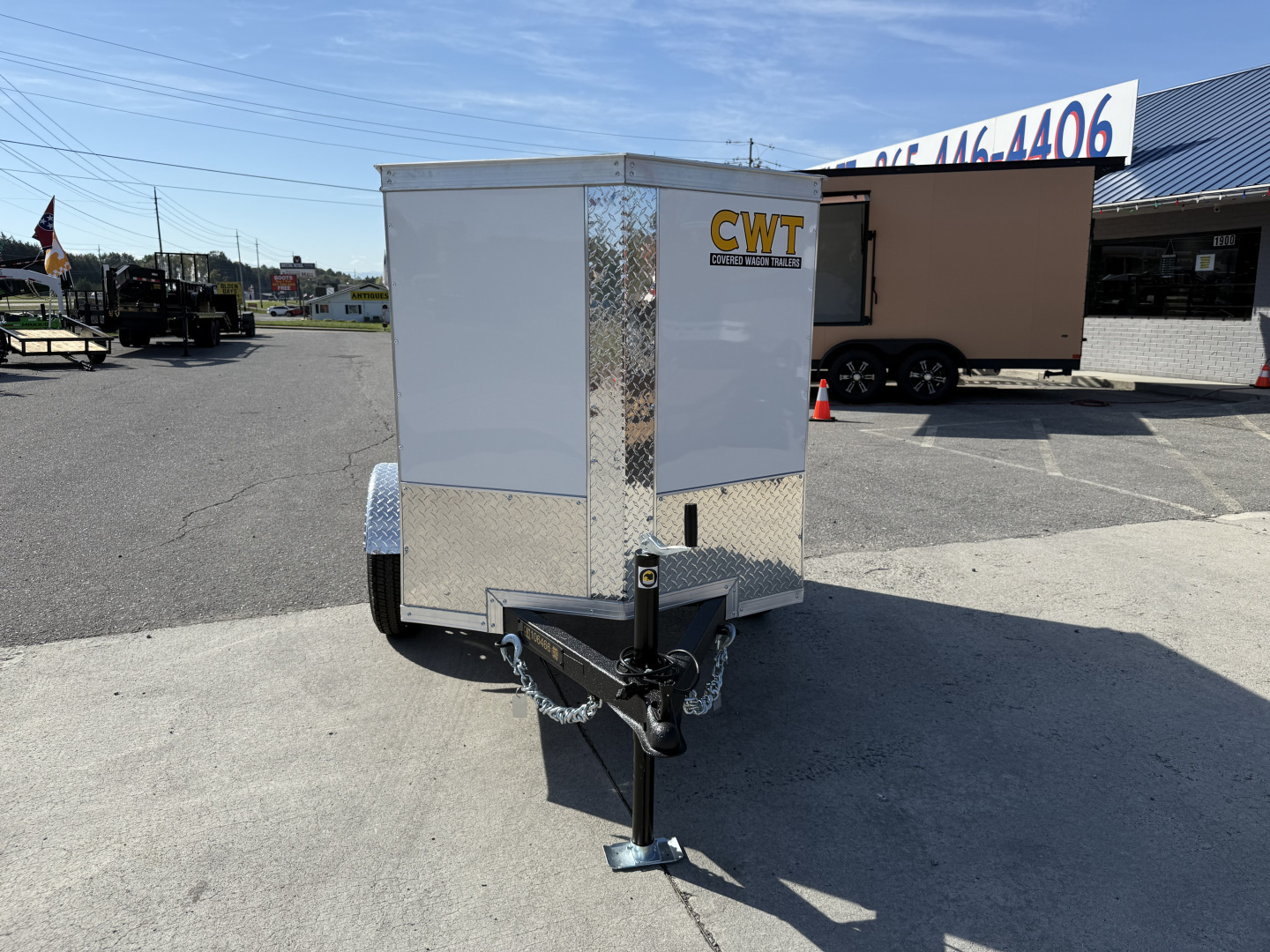 New 2025 Covered Wagon Trailers 4X6 SA Cargo / Enclosed Trailer