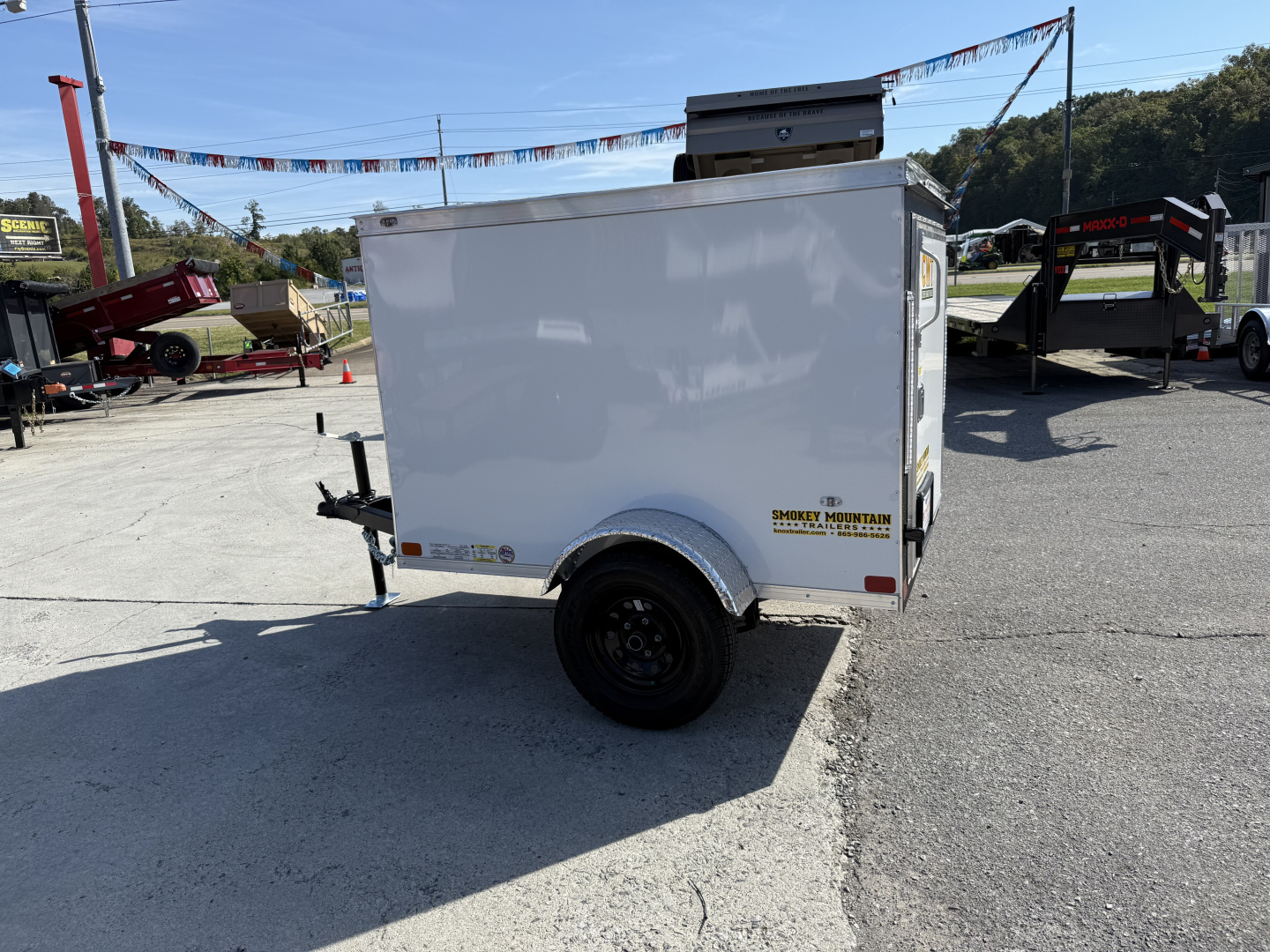 New 2025 Covered Wagon Trailers 4X6 SA Cargo / Enclosed Trailer