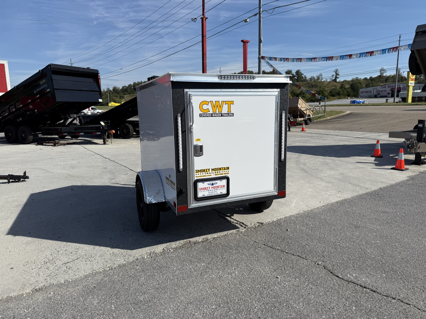 New 2025 Covered Wagon Trailers 4X6 SA Cargo / Enclosed Trailer