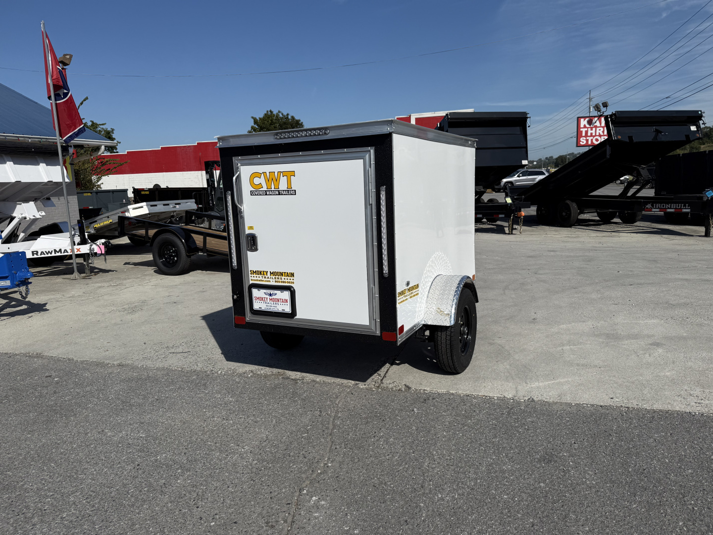 New 2025 Covered Wagon Trailers 4X6 SA Cargo / Enclosed Trailer
