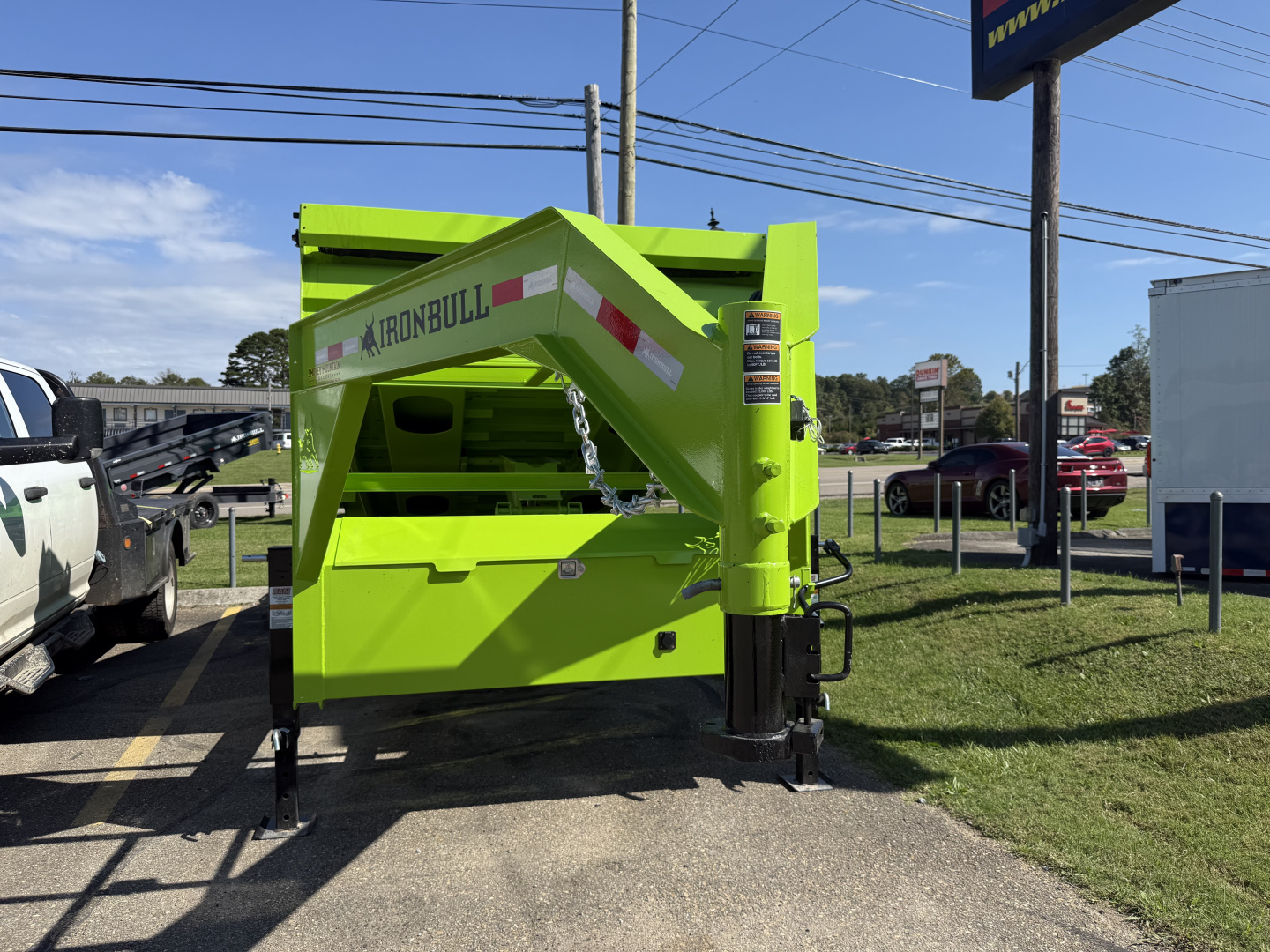 New 2026 Iron Bull DTG 14K 7X16 GN DUMP SCISSOR Dump Trailer