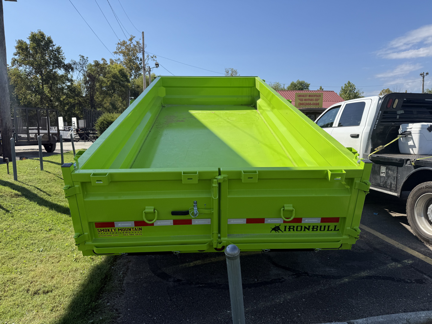 New 2026 Iron Bull DTG 14K 7X16 GN DUMP SCISSOR Dump Trailer