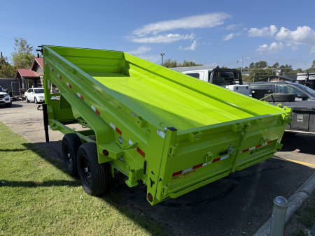 New 2026 Iron Bull DTG 14K 7X16 GN DUMP SCISSOR Dump Trailer