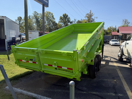 New 2026 Iron Bull DTG 14K 7X16 GN DUMP SCISSOR Dump Trailer