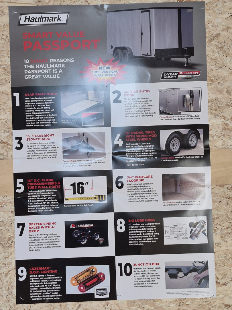 New 2026 Haulmark PASSPORT DELUXE Cargo / Enclosed Trailer